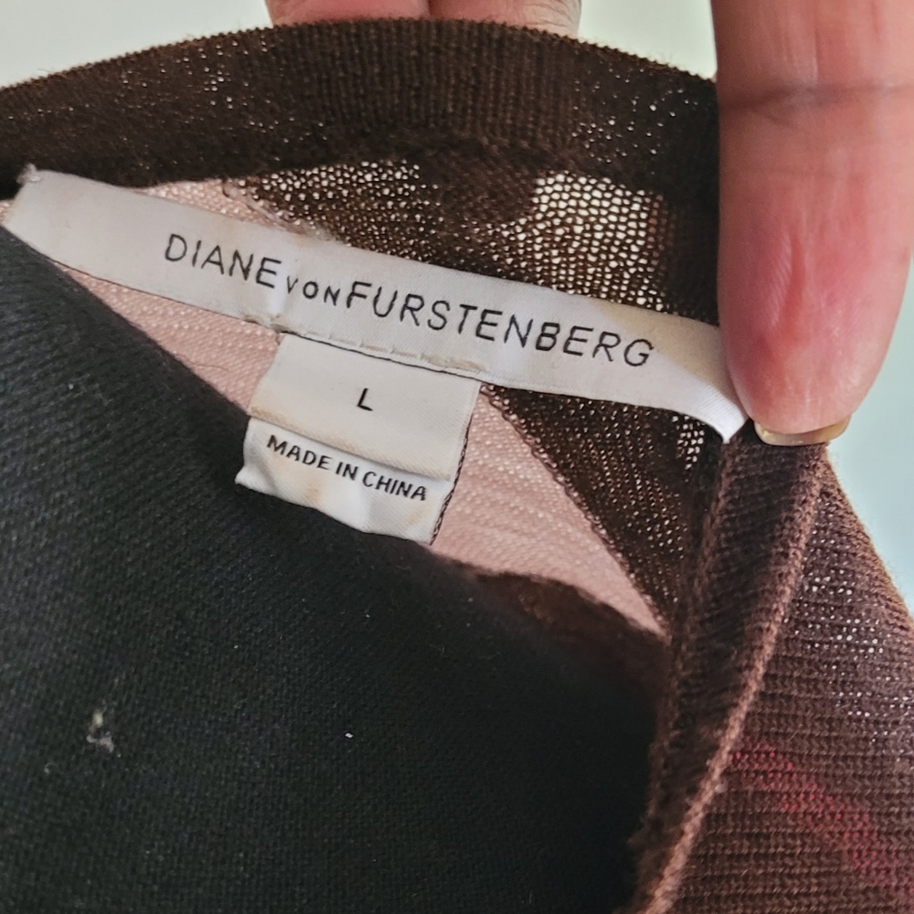 Diane von Furstenberg wrap dress, size L